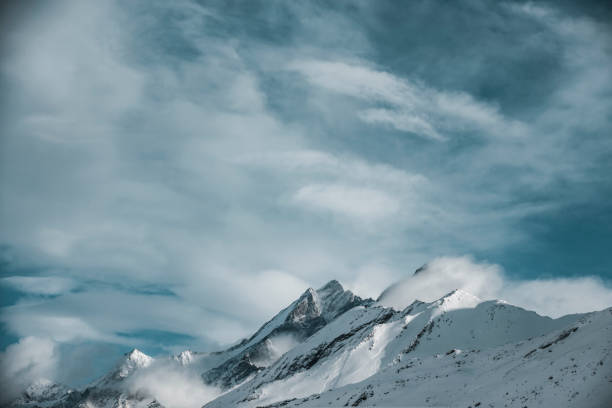european alps panorama, switzerland.