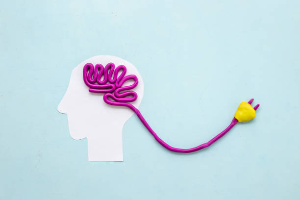 istock Human brain resources. Brain charging - mental rest and health concept 1496174914