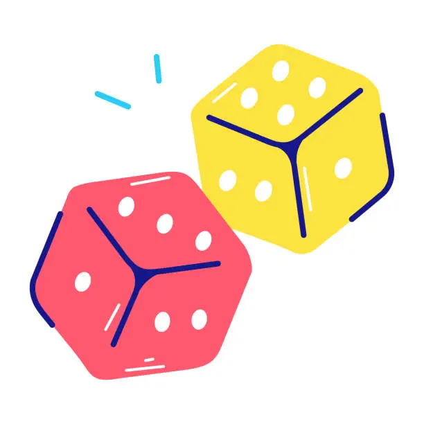 Vector illustration of Game Dice
