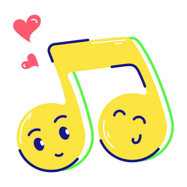 Vector illustration of Music Note