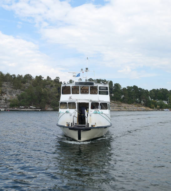 a small passenger ship in the archipelago