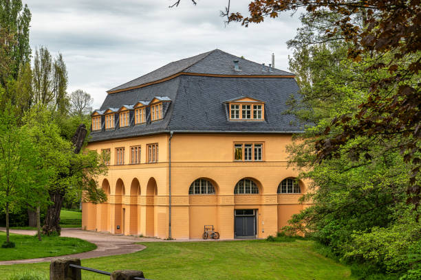 istock The Reithaus in the park along the Ilm River in Weimar, Thuringia, Germany 1496194055