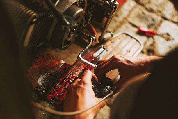 istock Hands of car mechanic 1496194933