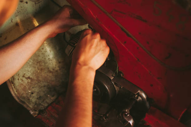 istock Hands of car mechanic 1496195668
