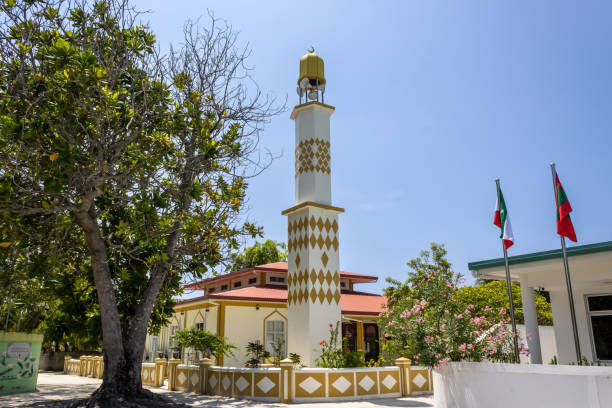 Masjid Al-Sidhheeq in Guraidhoo stock photo