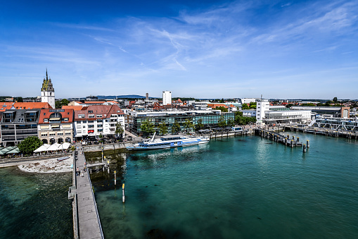 Aerial View Of Freidrichshafen Pier, Germany