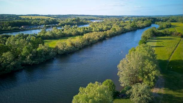 istock Reading, United Kingdom - A view along the river Thames at Thames Valley Park 1496211248