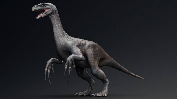 istock Therizinosaurus pose render of background. 3d rendering 1496211517