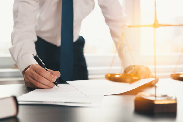 istock Attorney working at the office 1496215495