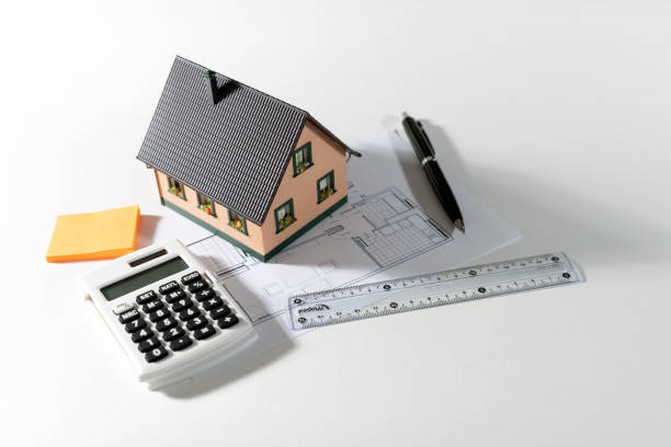 istock Real estate concept with house model 1496215584
