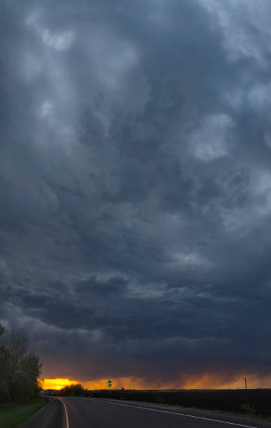istock Gloomy sky over Altai 1496230207