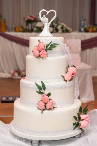 istock wedding cake decorated with flowers 1496235882