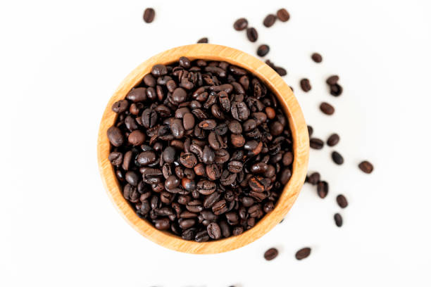 istock top view of coffee beans on white table 1496266557