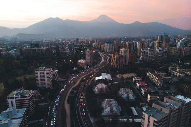 istock Sunset in Santiago de Chile 1496267324