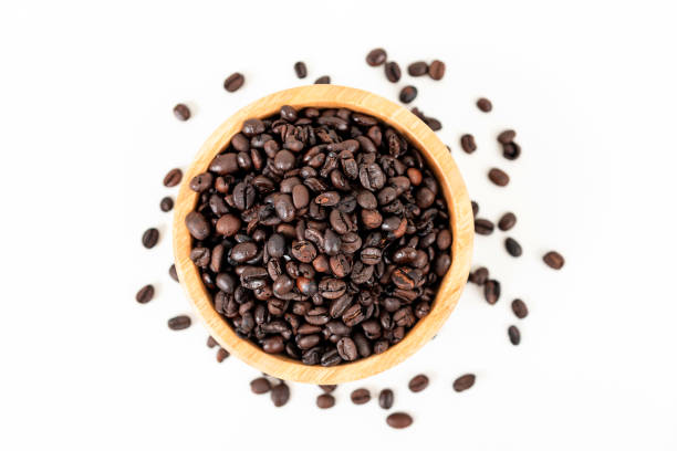 istock top view of coffee beans on white table 1496268718