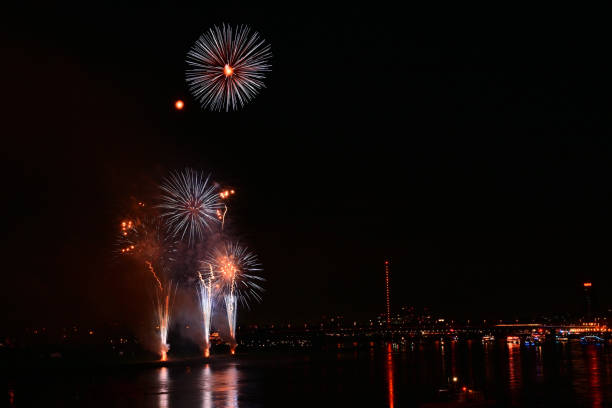 istock Japanese Fireworks in Dusseldorf, Germany 1496276068