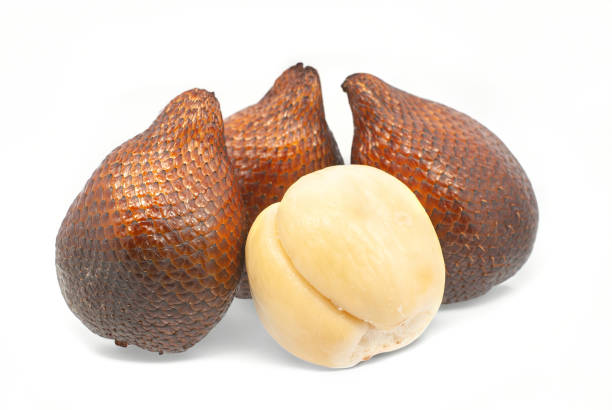 Snack skin fruit or Salak fruit isolated on white background