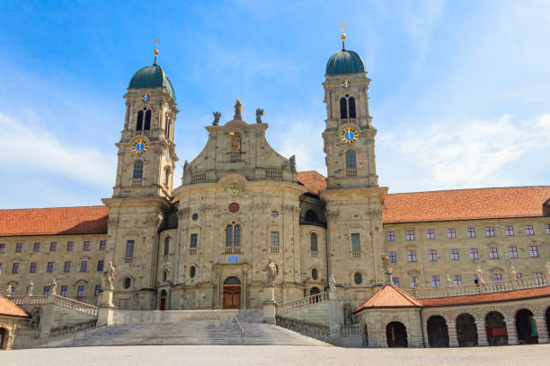 istock Benedictine Abbey of Einsiedeln in Switzerland 1496293380