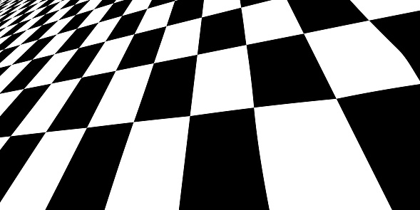 Distorted checkered pattern abstract background design