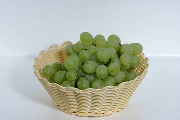 Ripe green grapes