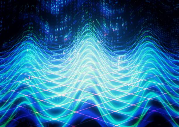 istock 3d illustration of abstract blue light waveform 1496298322