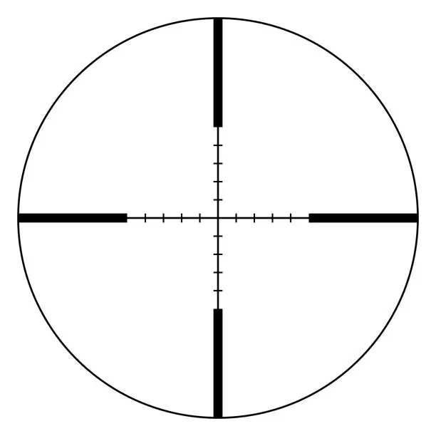 Vector illustration of simple target or scope icon