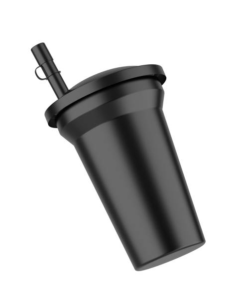 istock Blank plastic sipper glass tumbler. 1496303882