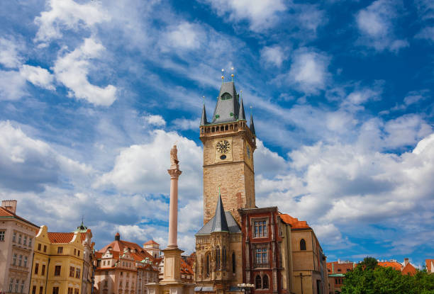 istock Old Town Hall clock tower in Prague 1496306762