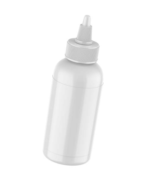 istock Blank white medicine plastic dropper bottle isolated on white. 1496306817