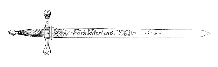 Fürs Vaterland! (For the Fatherland!) sword of the Urburschenschaft - the first Burschenschaft, one traditional form of German student fraternities