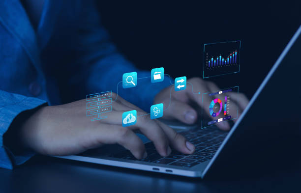 istock A database on financial organization strategy, operations, sales, marketing. 1496310379