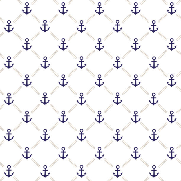 Vector anchor pattern vector art illustration