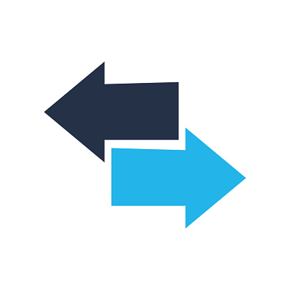 Traffic arrow icon. Solid icon vector illustration. For website design, logo, app, template, ui, etc.