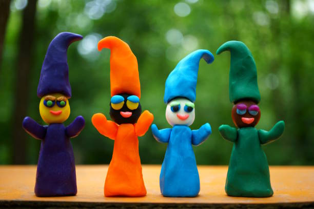 istock Figurines of funny little gnomes. 1496314738