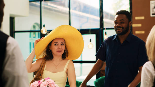 istock Hotel guests arriving at exotic resort 1496315504