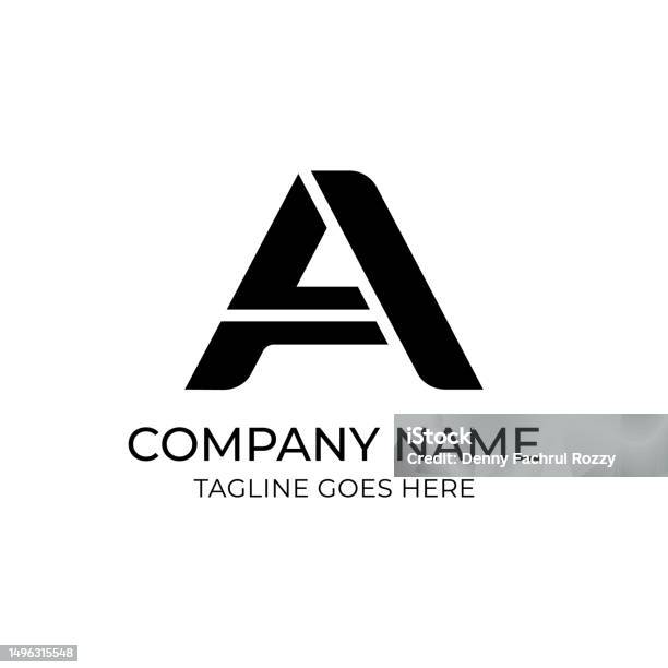 A Initial Vector Initial Letter A Vector Illustration Design Template Stock Illustration ...