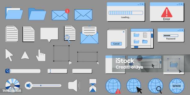 Cool Trendy Ui Retro Pc Screen Vector Design Vaporwave Illustration ...