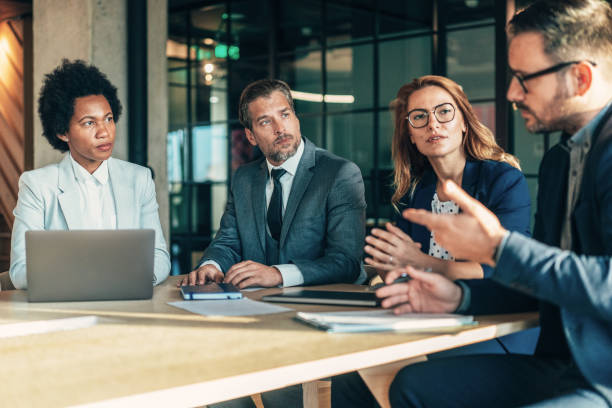 istock Business persons on meeting in the office 1496319028