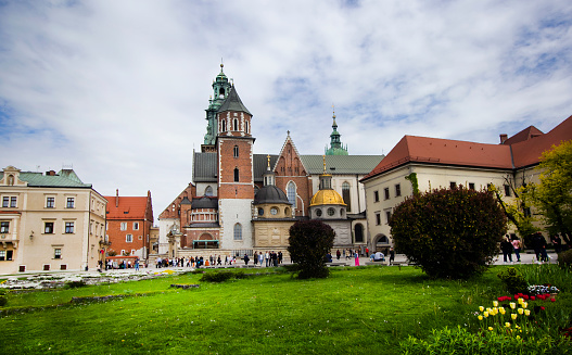 Krakow, Poland. May 2023. Cathedral of Saints Stanislaus and Wenceslas. Wawel Royal Castle in Krakow.