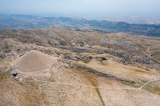 Mount Nemrut is a 2,150 meter high mountain located in Adıyaman province of Turkey. The Commagene king Antiochos Theos had his own temple built on the top of this mountain in 62 BC, as well as the statues of many Greek and Persian gods.