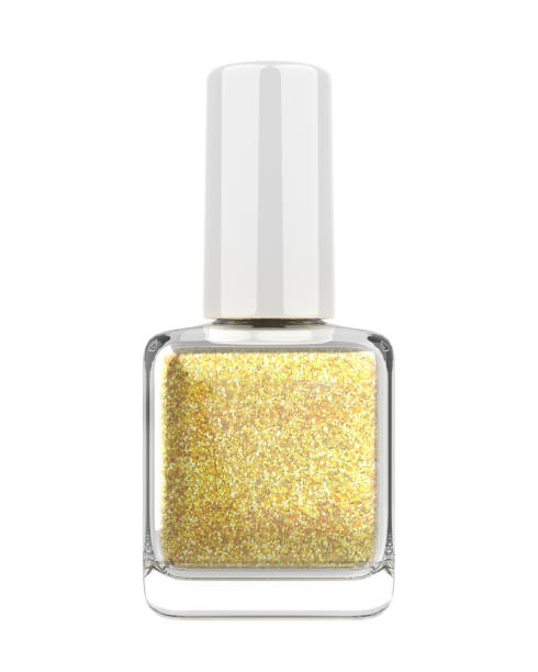 istock Blank Glitter pink nail polish Bottle. 1496326722