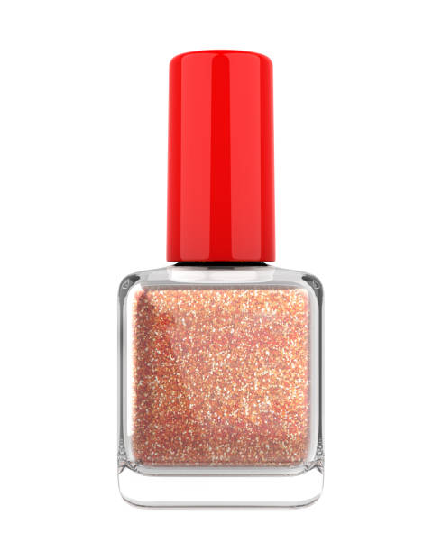 istock Blank Glitter pink nail polish Bottle. 1496326764