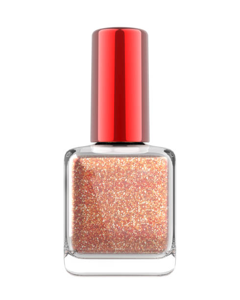 istock Blank Glitter pink nail polish Bottle. 1496326769