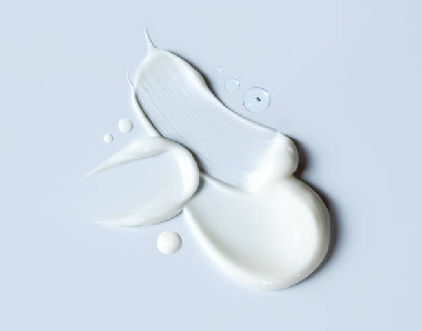 istock cosmetic smears cream texture on pastel background 1496327533