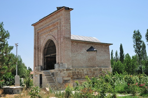 Emir Yavtaş Tomb is located in the district of Konya Akşehir. The tomb was built in 1256 during the Anatolian Seljuk period.