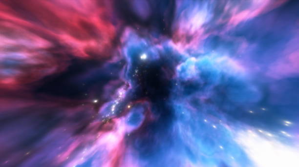 istock Cosmic nebula in space among stars and galaxies. Gas dust clouds nebula in outer space. Birth and expansion of universe. Formation of stars and planets from the nebula. 3d render 1496333510