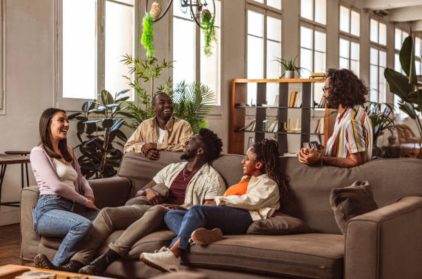 modern office, the diverse blend of creative colleagues from different racial backgrounds sparks a kaleidoscope of ideas, fostering innovation and weaving a vibrant tapestry of collaboration