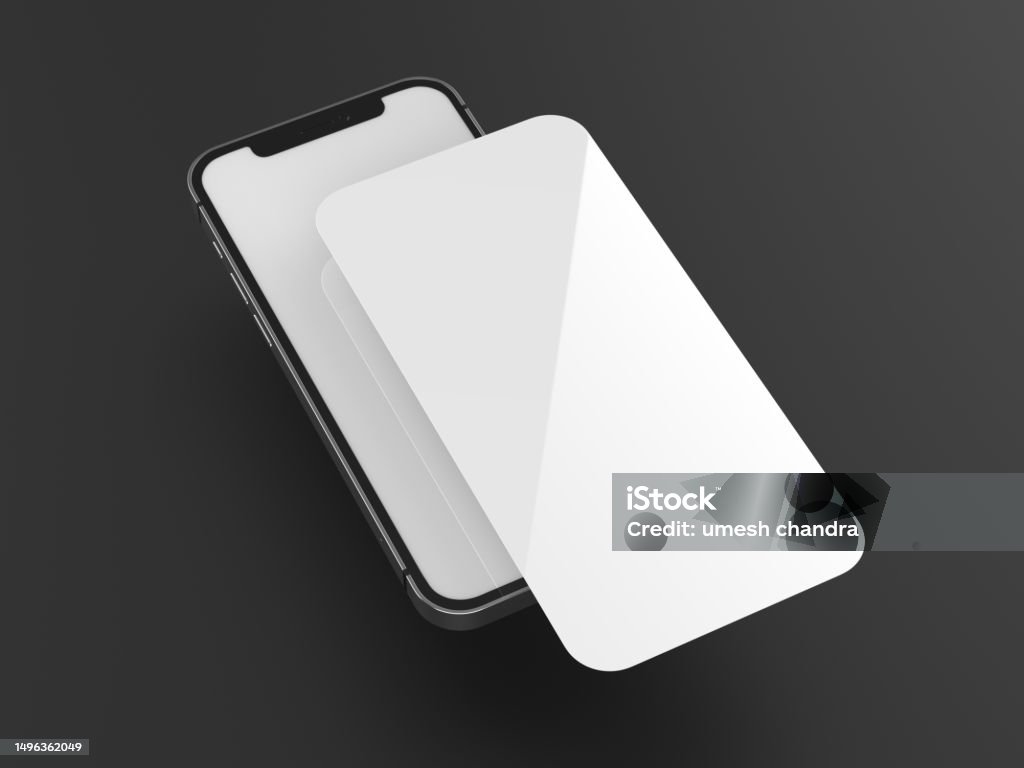 Empty Screen Apple Blank Mobile Screen For Any Digital Display Stock Photo - Download ...