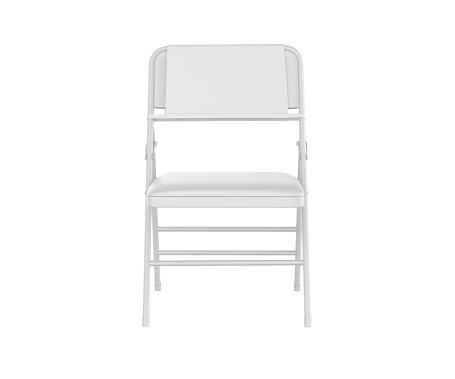 Spandex Folding Chair Back Cover blank template for branding. 3d illustration.