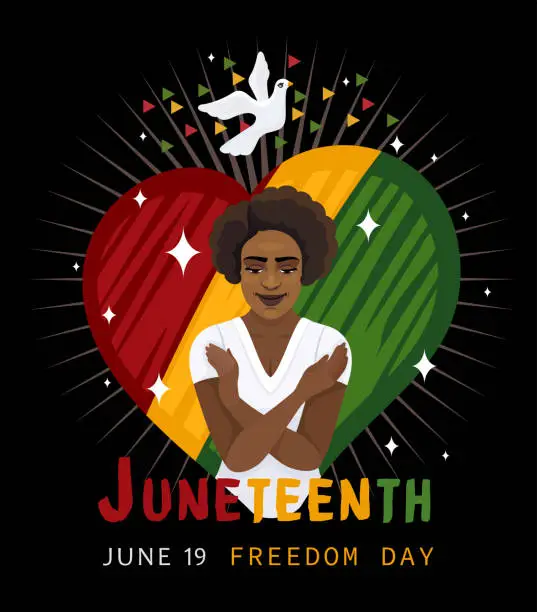 Vector illustration of Juneteenth Celebration. Juneteenth Independence Day.